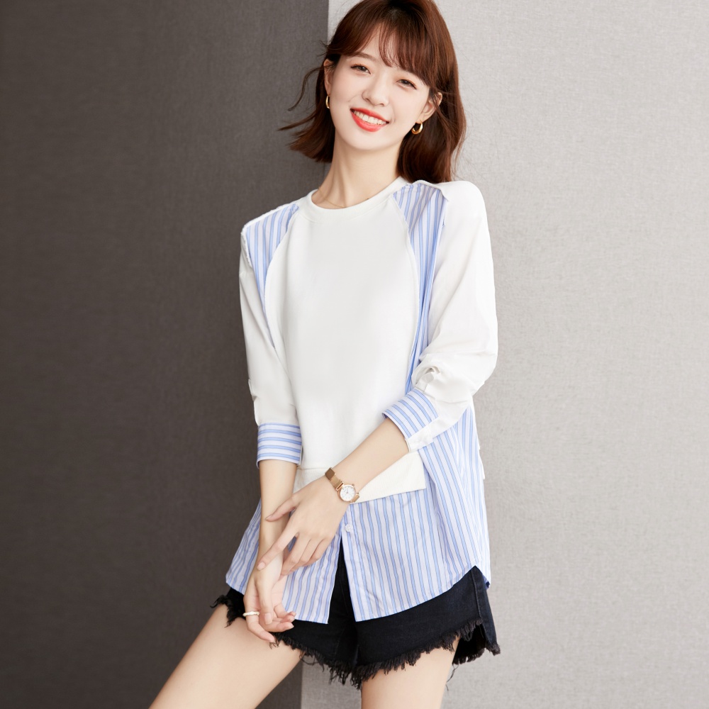 Outlet Minority splice tops autumn quality hoodie for women