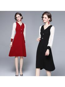 Outlet Elegant large yard temperament dress for women