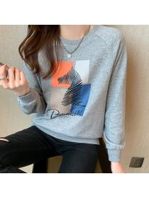 Outlet Autumn long sleeve tops pullover hat for women