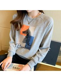 Outlet Autumn long sleeve tops pullover hat for women
