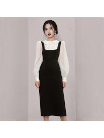 Outlet Doll collar autumn and winter Korean style dress