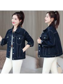[ready stock]Outlet Vintage style Korean fashion Matching Winter Casual Denim jacket