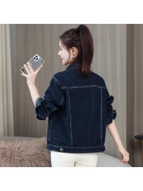 [ready stock]Outlet Vintage style Korean fashion Matching Winter Casual Denim jacket 