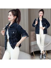 [ready stock]Outlet Vintage style Korean fashion Matching Winter Casual Denim jacket 