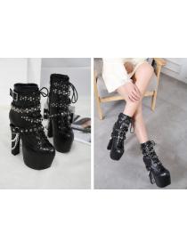 Outlet Cool grils Thick high-heeled boots