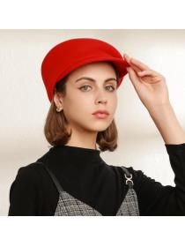 Outlet Japanese style pure wool naval cap Autumn and winter cap for women