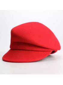 Outlet Japanese style pure wool naval cap Autumn and winter cap for women
