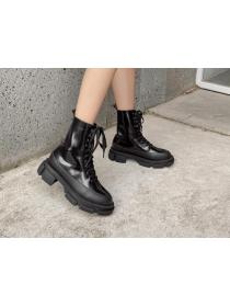 Outlet New Matching  British style Thick bottom boots for women