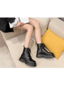 Outlet Round toe Thick platform boots, Martin boots