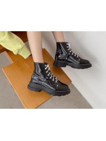 Outlet New Chunky bottom Brtish style ankle boots for women