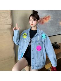 Outlet New style Korean fashion Casual Matching Denin jacket