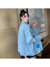 Outlet New style Korean fashion Casual Matching Denin jacket 