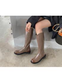 Outlet Sexy Poe-toe Thick Flatform High heels Boots
