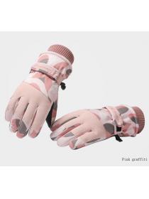 Women's Winter ski gloves Warm Outdoor Cycling Winter waterproof &windproof wear Resistant Touch ...