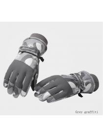 Women's Winter ski gloves Warm Outdoor Cycling Winter waterproof &windproof wear Resistant Touch screen Cotton gloves