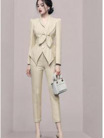 On Sale Bowknot Matching Show Waist Suits 