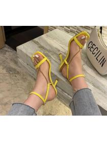 Outlet New square toe high heel Fashion Sandals