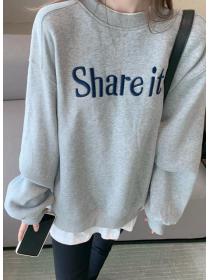 For Sale Letter Printing Loose Leisure Hoodies 