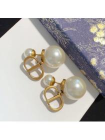 Outlet Korean fashion Vintage style pearl earrings