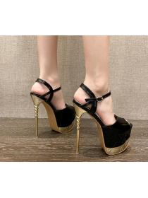 Outlet Spring and summer new  model runway high heels
