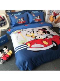 Outlet Mickey Mouse Pure cotton three-piece Children's sheet duvet cover Bedsheet