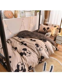 Outlet Trending Cartoon bed sheet Quilt cover three-piece for student dormitory bed