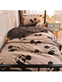 Outlet Trending Cartoon bed sheet Quilt cover three-piece for student dormitory bed