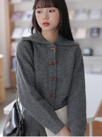 On Sale Pure Color Knitting Sweater 