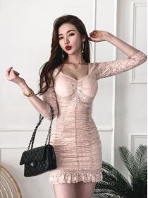 On Sale Lace Hollow Out Slim Nobel Dress