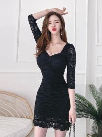 On Sale Lace Hollow Out Slim Nobel Dress