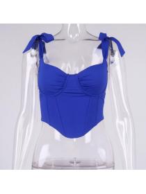 Outlet Hot style Sexy fishbone camisole with square neckline 