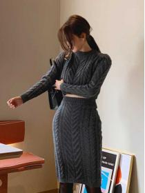 On Sale Pure Color Fashion Knitting Suits 
