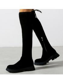 Outlet Winter fashion Lace-up platform over-the-knee boots