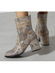 Outlet Winter fashion snake print boots