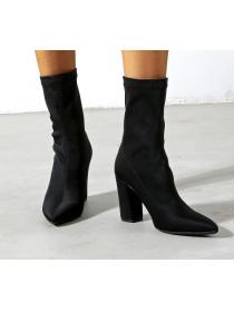 Outlet Winter fashion Warm Point toe boots