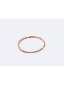 Outlet Rose gold simple style twist women's simple ring