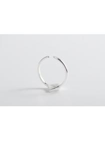 Outlet Temperament simple ring diamond silver hand ornaments