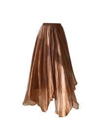 Outlet Irregular Gauze High waist Winter fashion Long length Skirt 