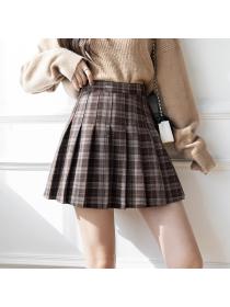 Outlet Autumn and winter new High waist Pleated Skirt Security skirt pants