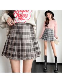 Outlet Autumn New Korean fashion Slimming A-line Student Skirt