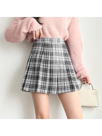 Outlet Autumn New Korean fashion Slimming A-line Student Skirt 