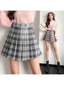 Outlet Autumn New Korean fashion Slimming A-line Student Skirt 
