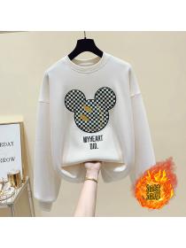 Outlet New Cute Cartoon Pattern Loose Sweater for women 