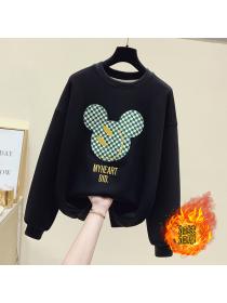 Outlet New Cute Cartoon Pattern Loose Sweater for women 