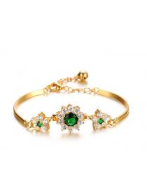 Outlet European and American fashion Crystal Diamond Chain Roman Sparkling Zircon Lady bracelet