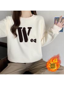 Outlet Fashionable Winter fashion Simple style Embroideried Warm Sweater