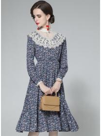 For Sale Lace Matching Broken Flower Fashion Dress 