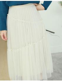 For Sale Gauze Matching Show Waist Skirt 
