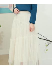 For Sale Gauze Matching Show Waist Skirt 