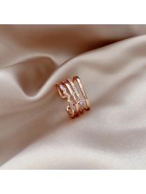 Outlet Simple style fashion opening adjustable couple ring